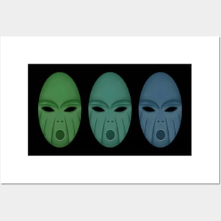 Three Aliens Posters and Art